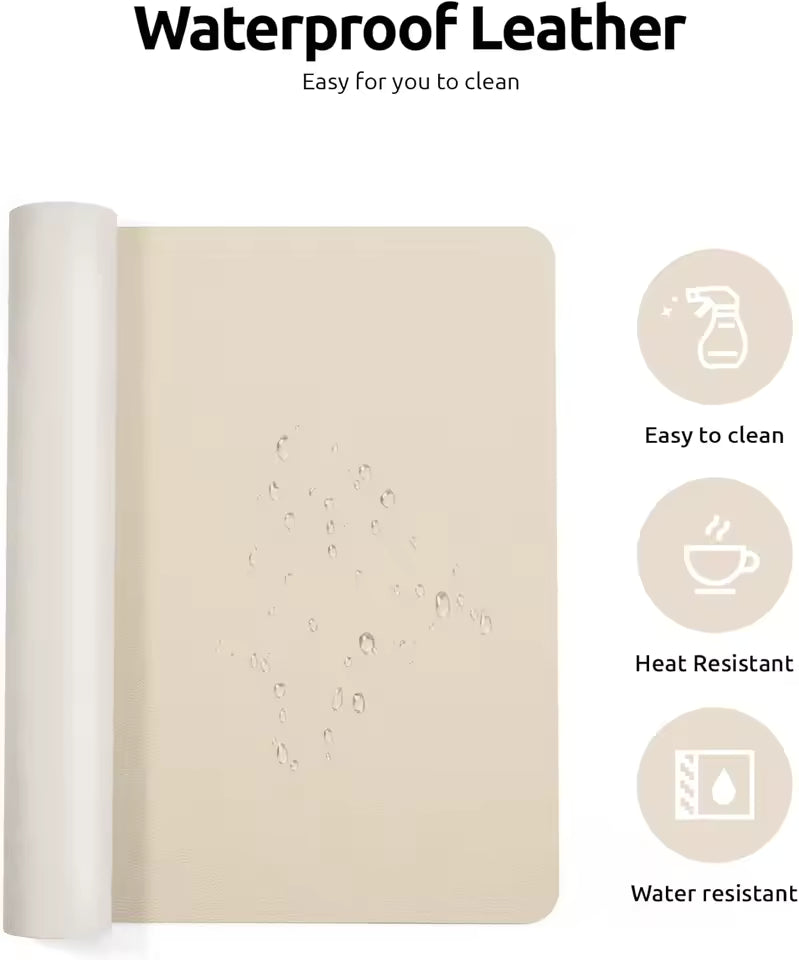 Leather Table Desk Mat Pad